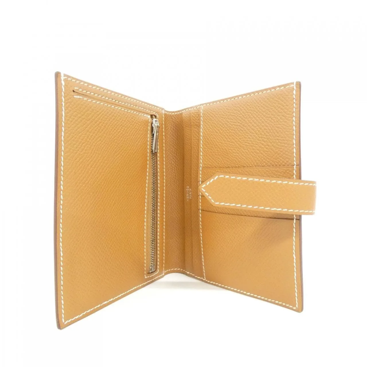 HERMES 039790CK Wallet Epsom Gold Epsom Leather Rank A - Thumbnail 4