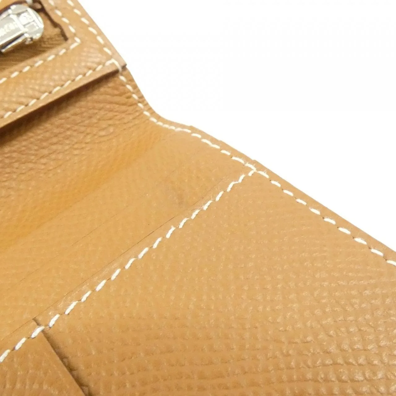 HERMES 039790CK Wallet Epsom Gold Epsom Leather Rank A - Thumbnail 5