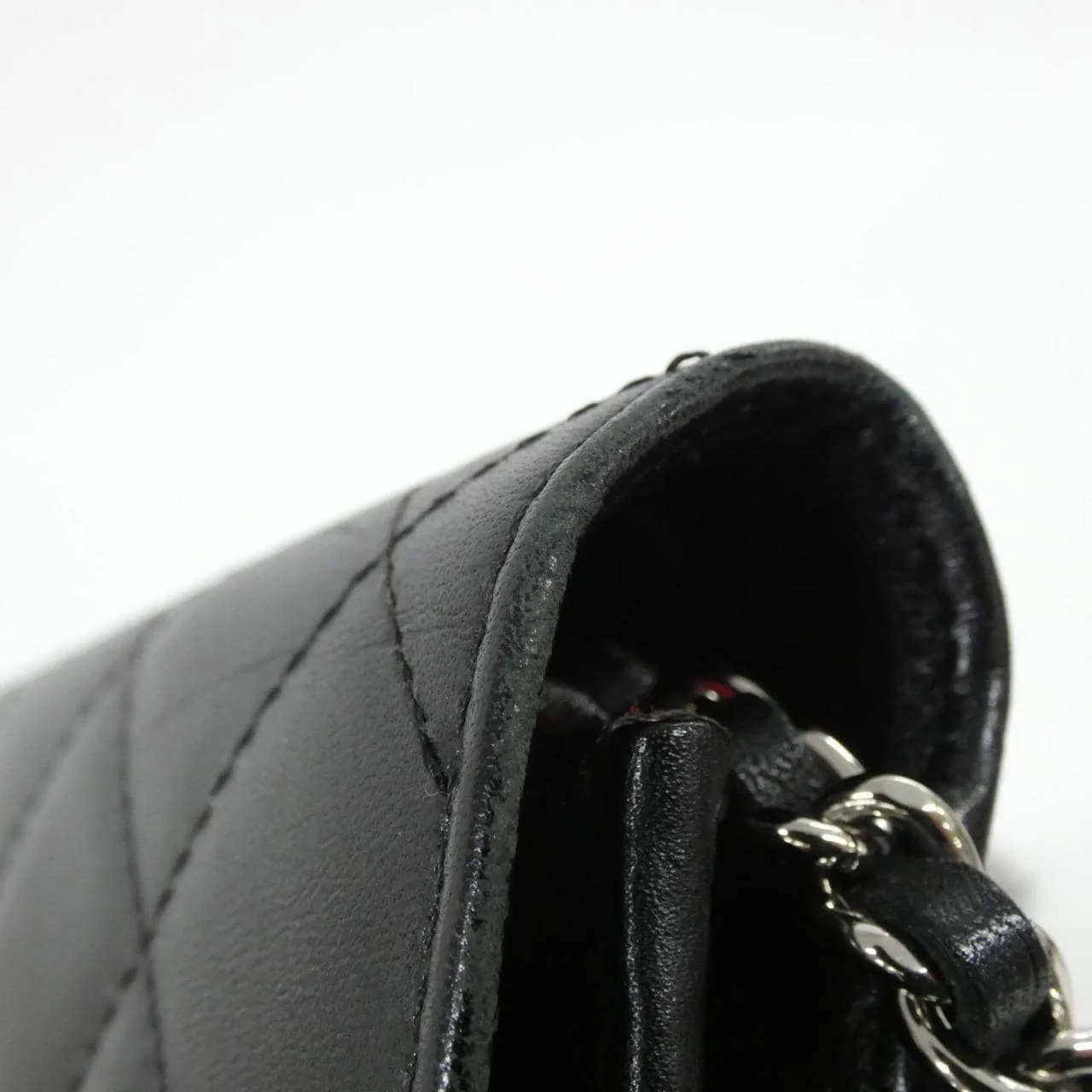 CHANEL Cambon 46646 Wallet Patent Leather Black Patent Leather Rank A - Thumbnail 5