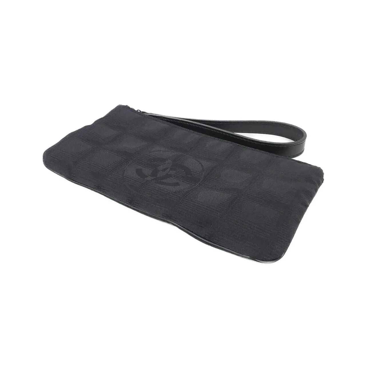 CHANEL 17676 Pouch Nylon Black Nylon Rank A - Thumbnail 2