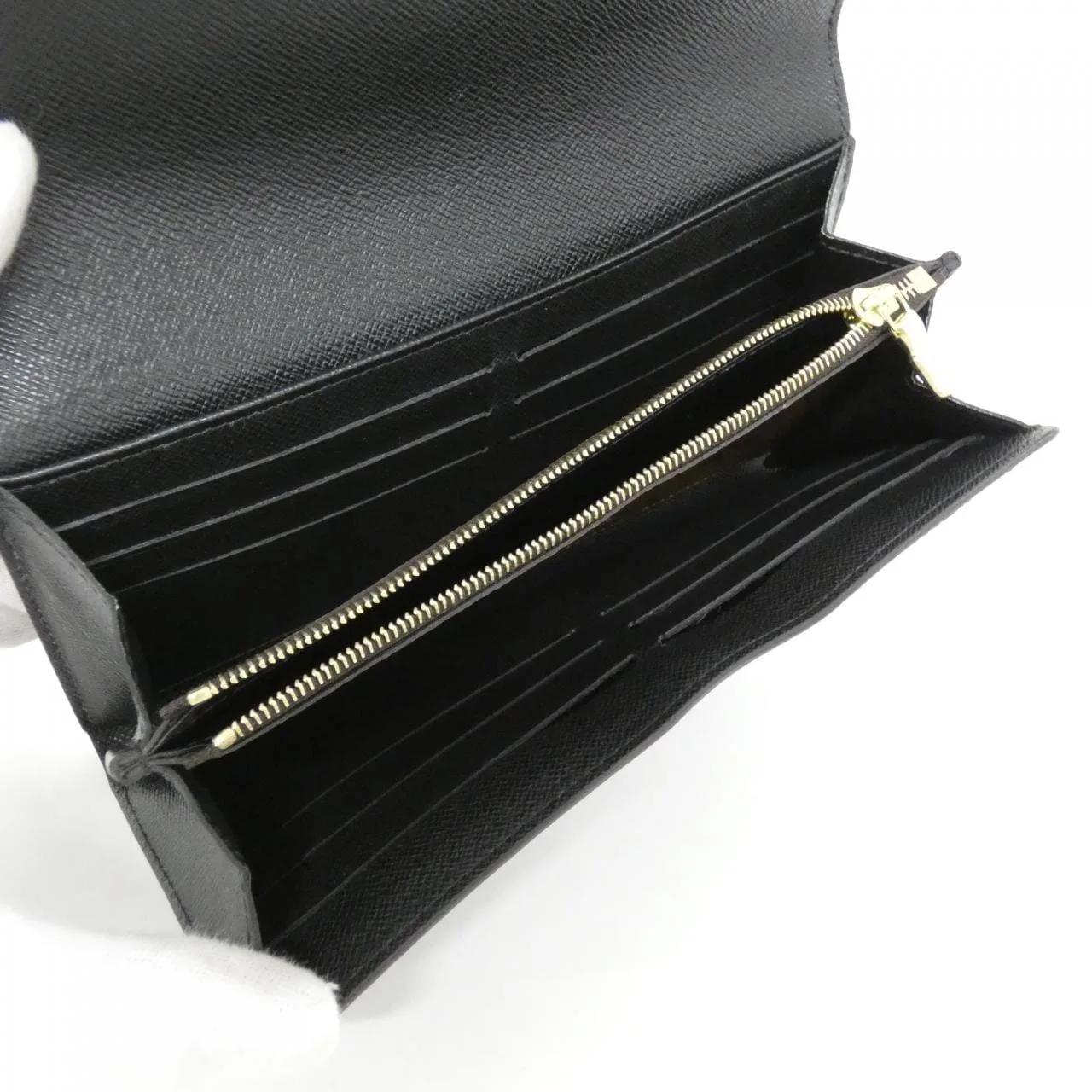 LOUIS VUITTON M80726 Wallet Monogram 黑色 Monogram 中古品A - 縮圖 5