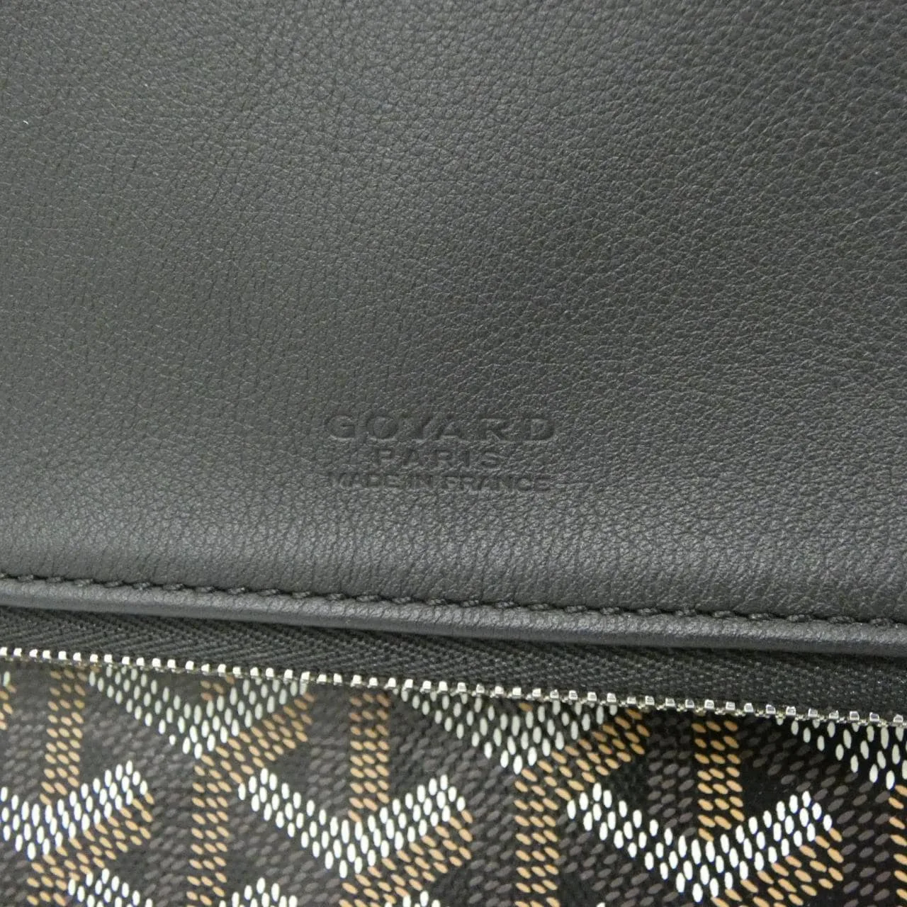 GOYARD Handbag Canvas 黑色 帆布 中古品A - 縮圖 4