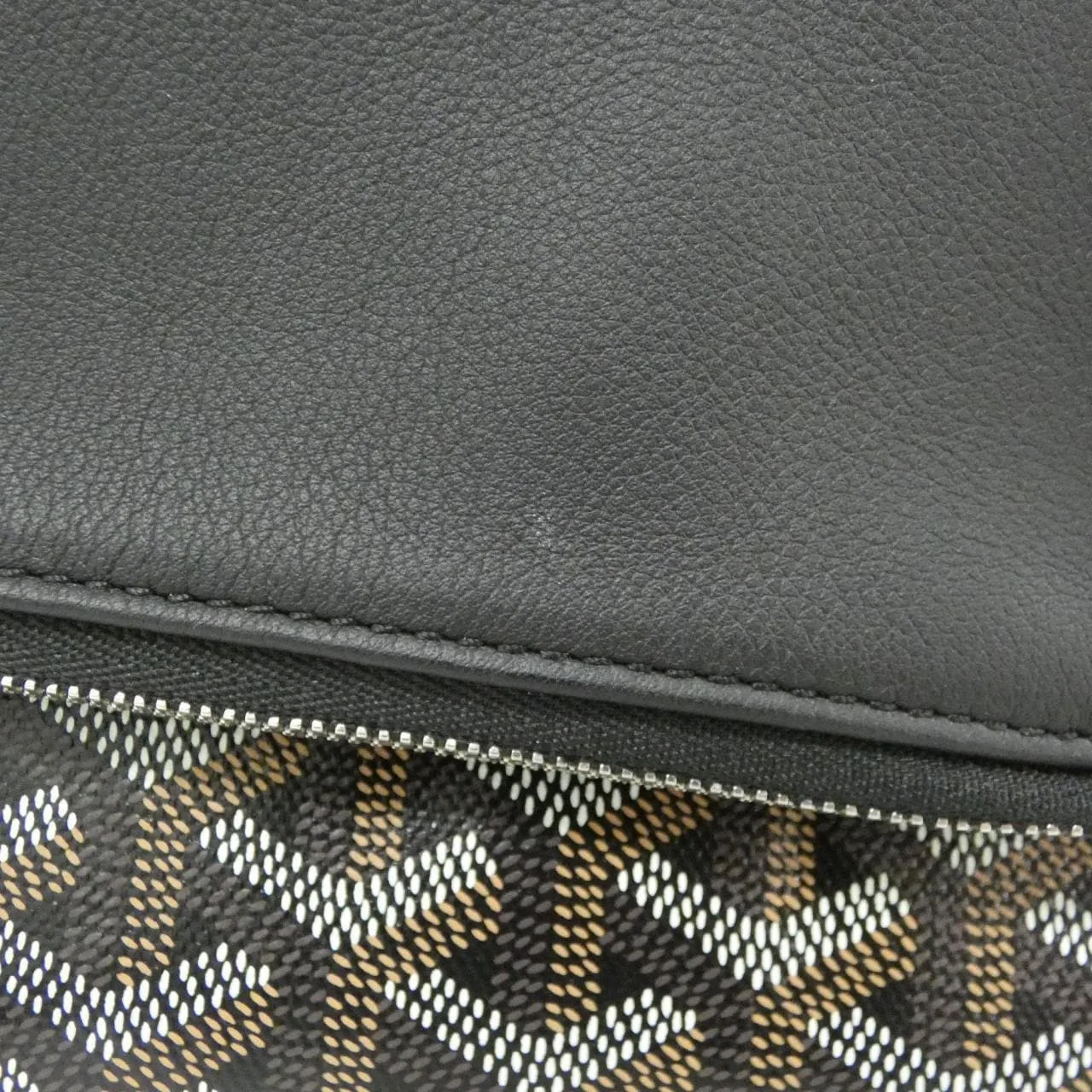 GOYARD Handbag Canvas 黑色 帆布 中古品A - 縮圖 5