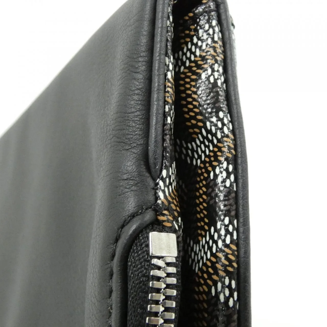 GOYARD Handbag Canvas 黑色 帆布 中古品A - 縮圖 6