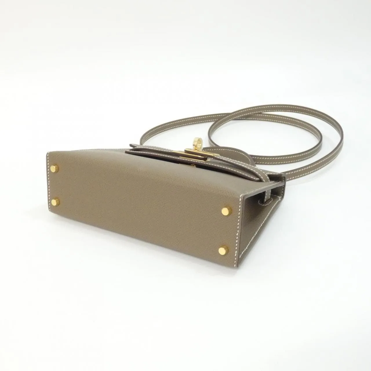 HERMES Kelly 071302CC Handbag Epsom Etoupe Epsom Leather Unused - Thumbnail 3