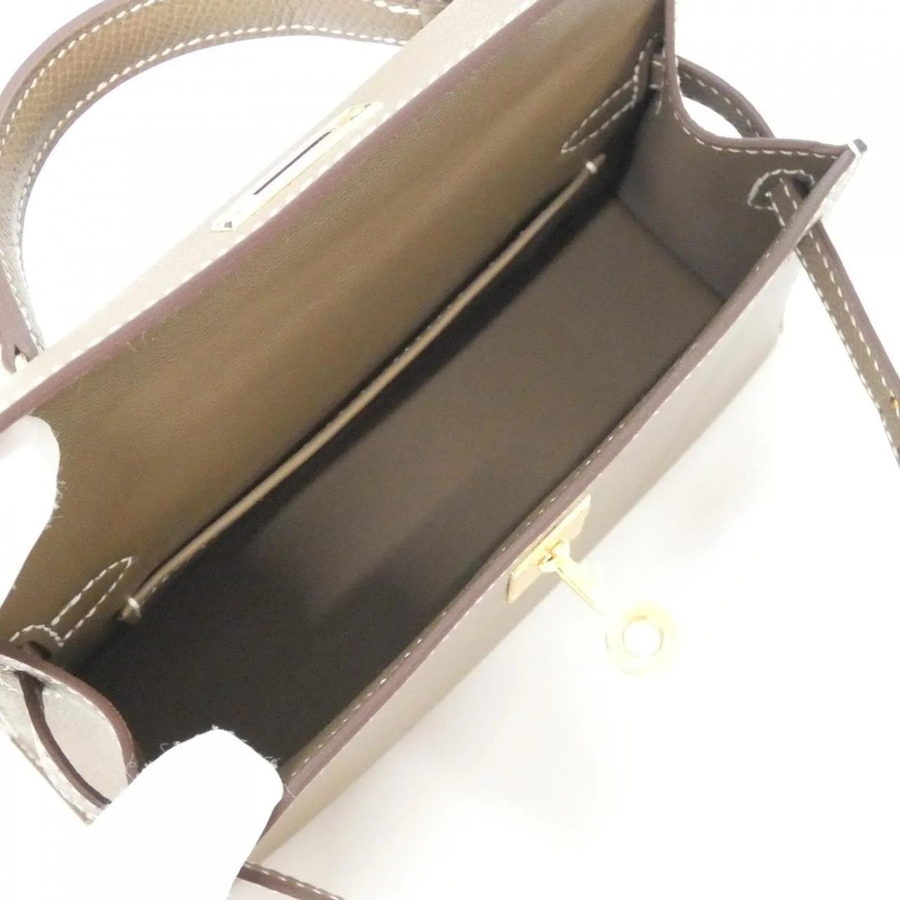 HERMES Kelly 071302CC Handbag Epsom Etoupe Epsom Leather Unused - Thumbnail 5