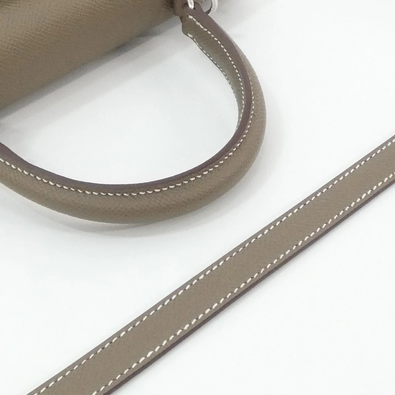 HERMES Kelly 038416CK Handbag Epsom Etoupe Epsom Leather Unused - Thumbnail 5