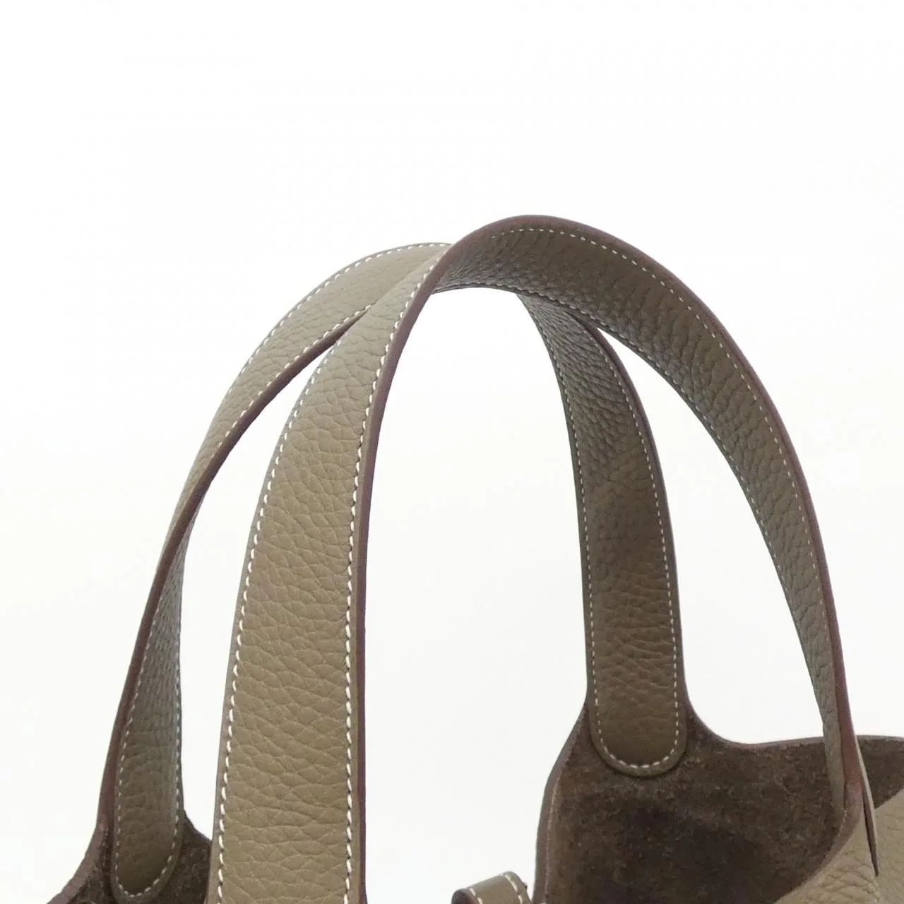 HERMES Picotin 060991CK Handbag Clemence Etoupe Clemence 皮 未使用品 - 縮圖 4