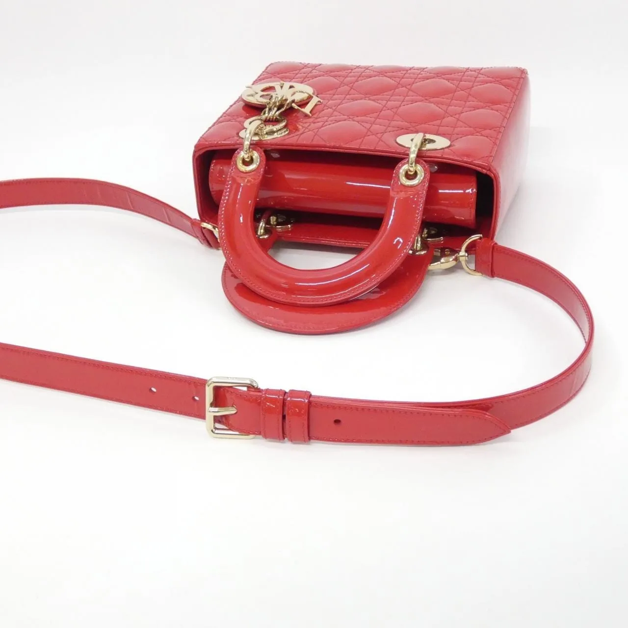 DIOR Lady Dior M0531OWCB Handbag Patent Leather