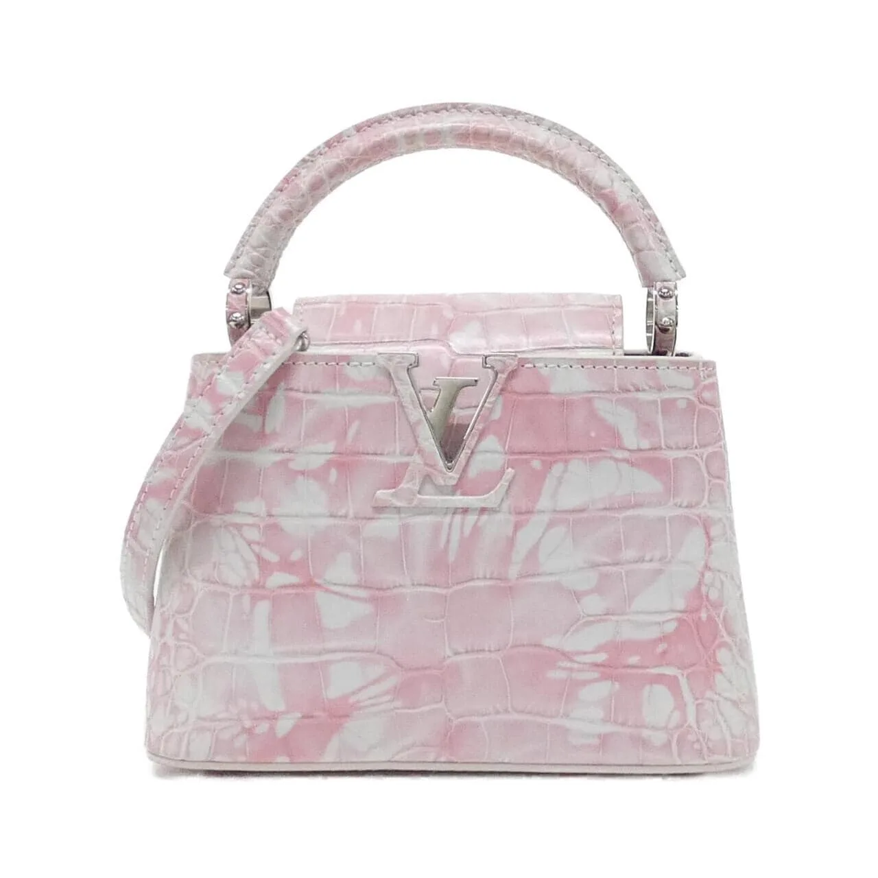 LOUIS VUITTON Handbag Leather White