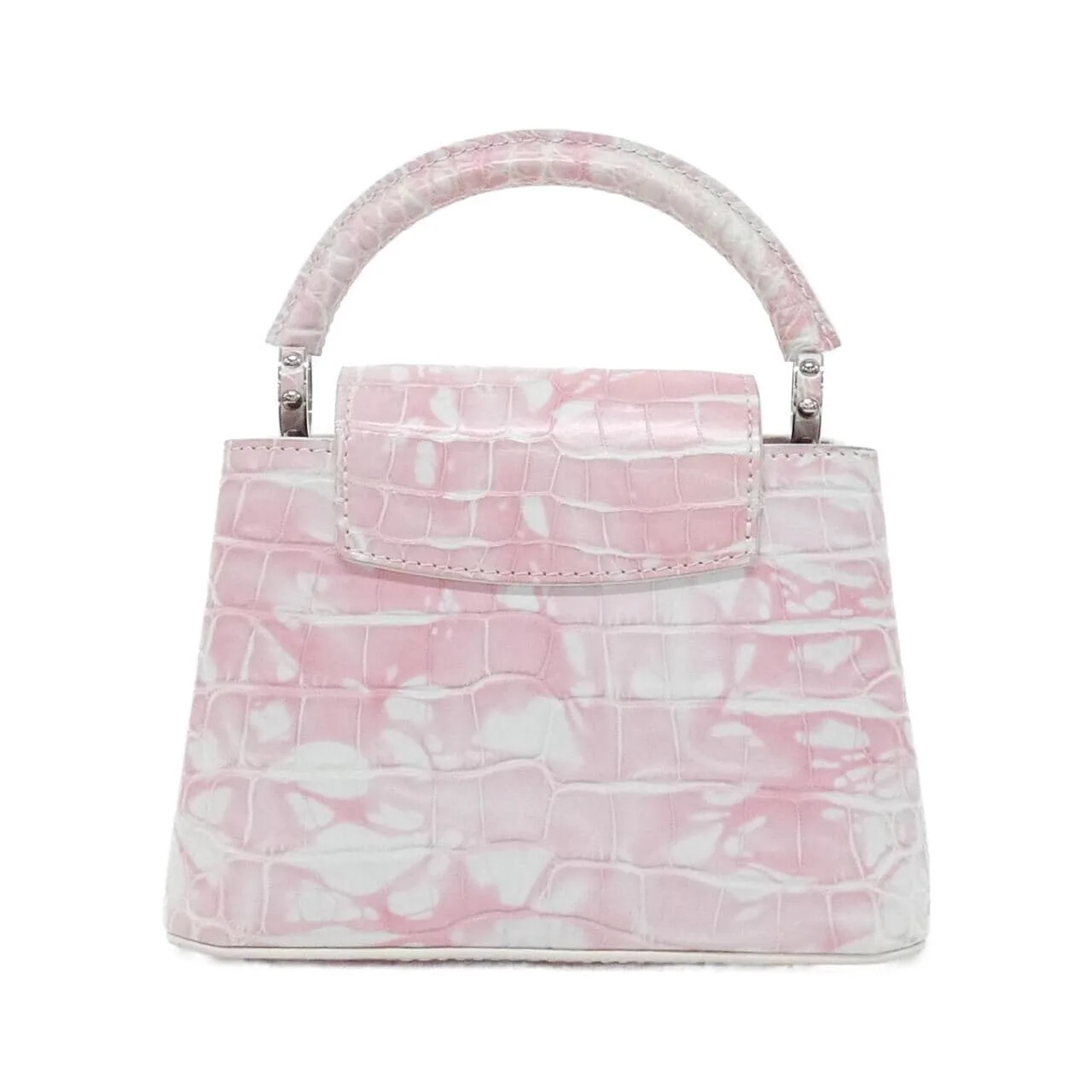 LOUIS VUITTON Handbag Leather White Leather Rank A - Thumbnail 2