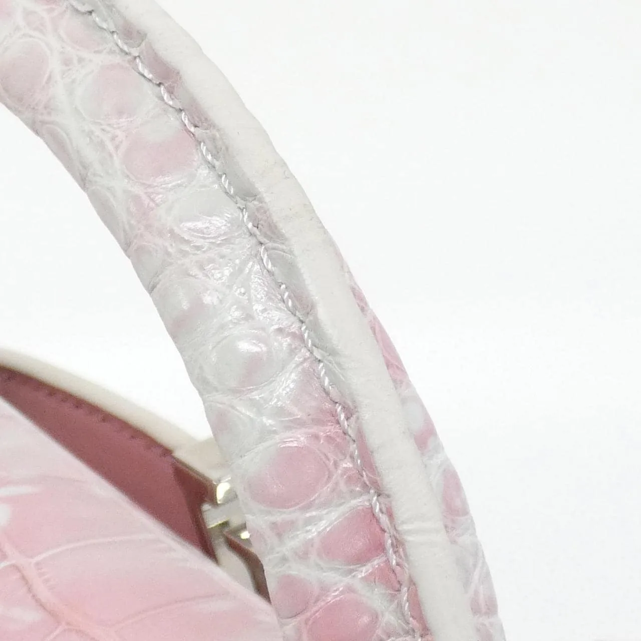 LOUIS VUITTON Handbag Leather White Leather Rank A - Thumbnail 7
