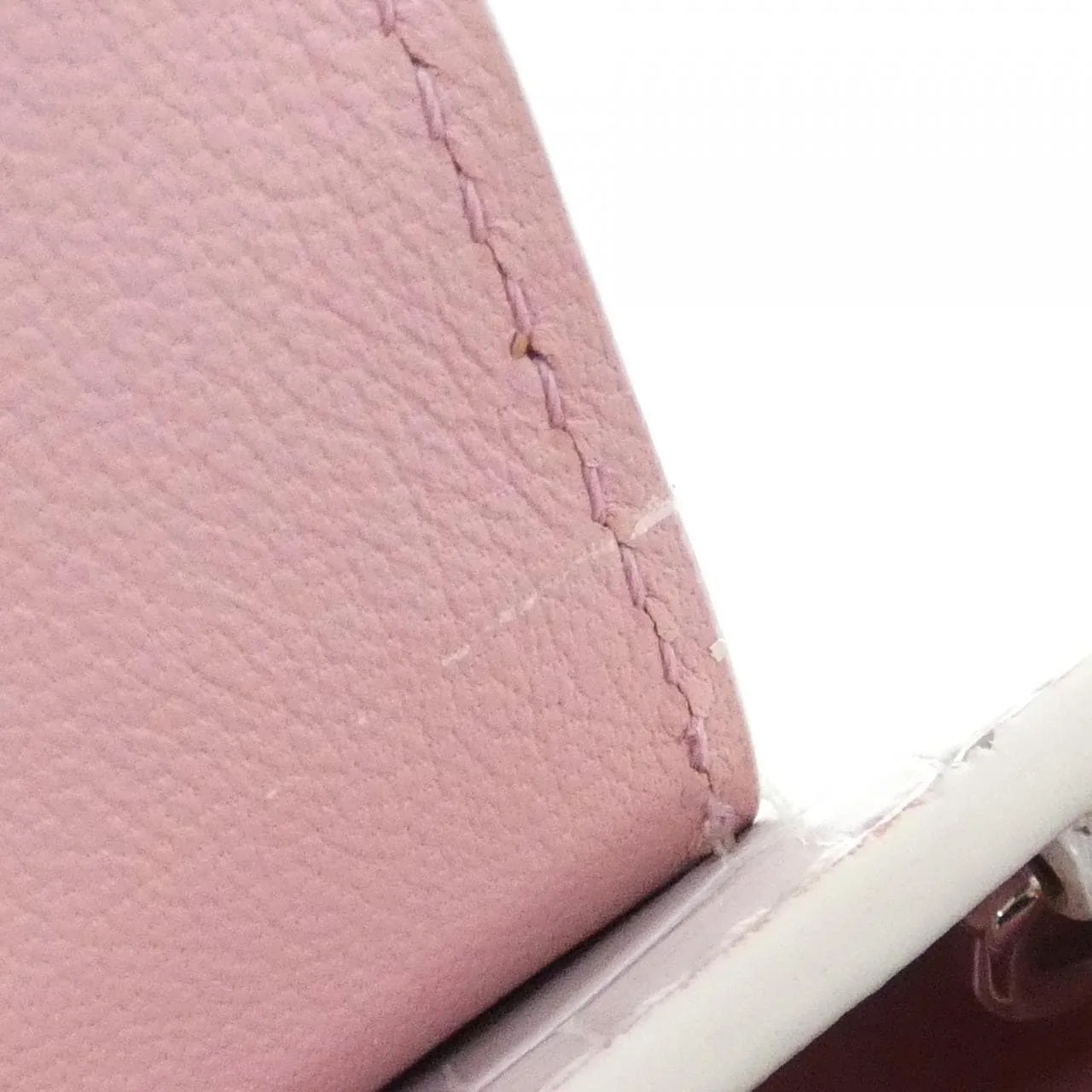 LOUIS VUITTON Handbag Leather White Leather Rank A - Thumbnail 10