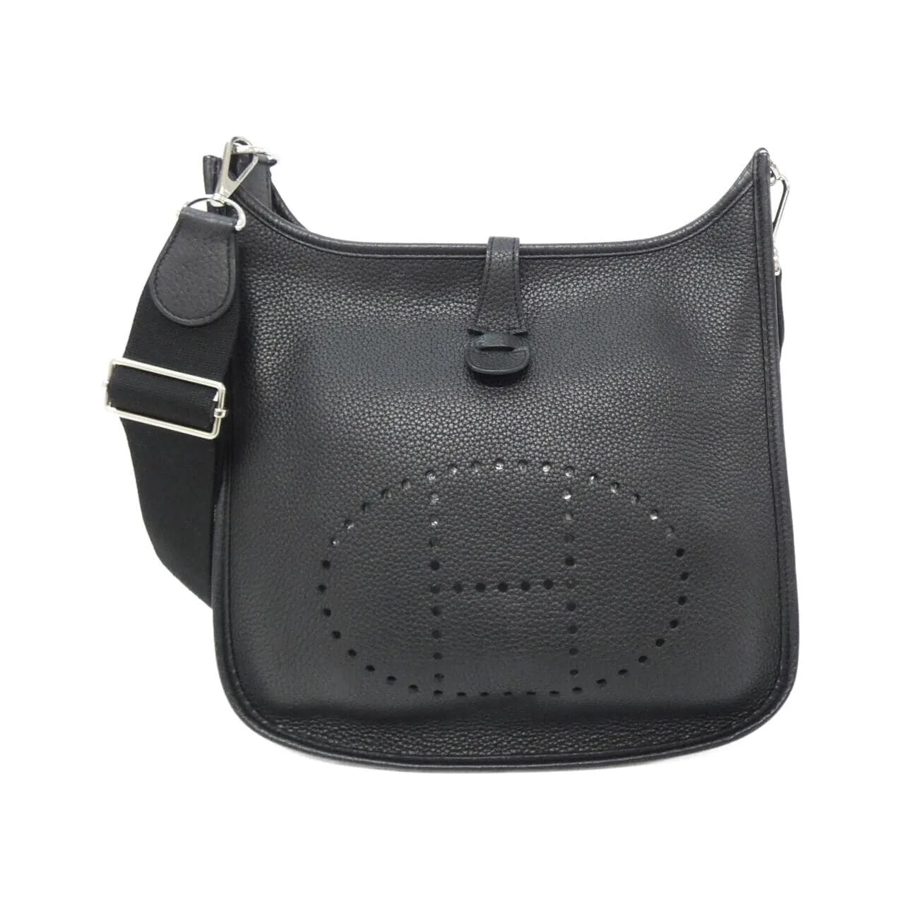 HERMES Evelyne 056277CK Shoulder Clemence Black