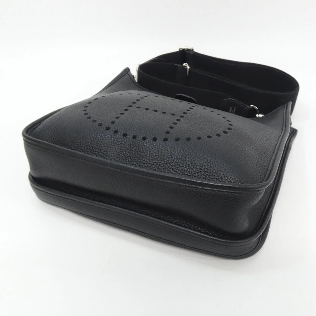 HERMES Evelyne 056277CK Shoulder Clemence Black Clemence Leather Rank A - Thumbnail 3