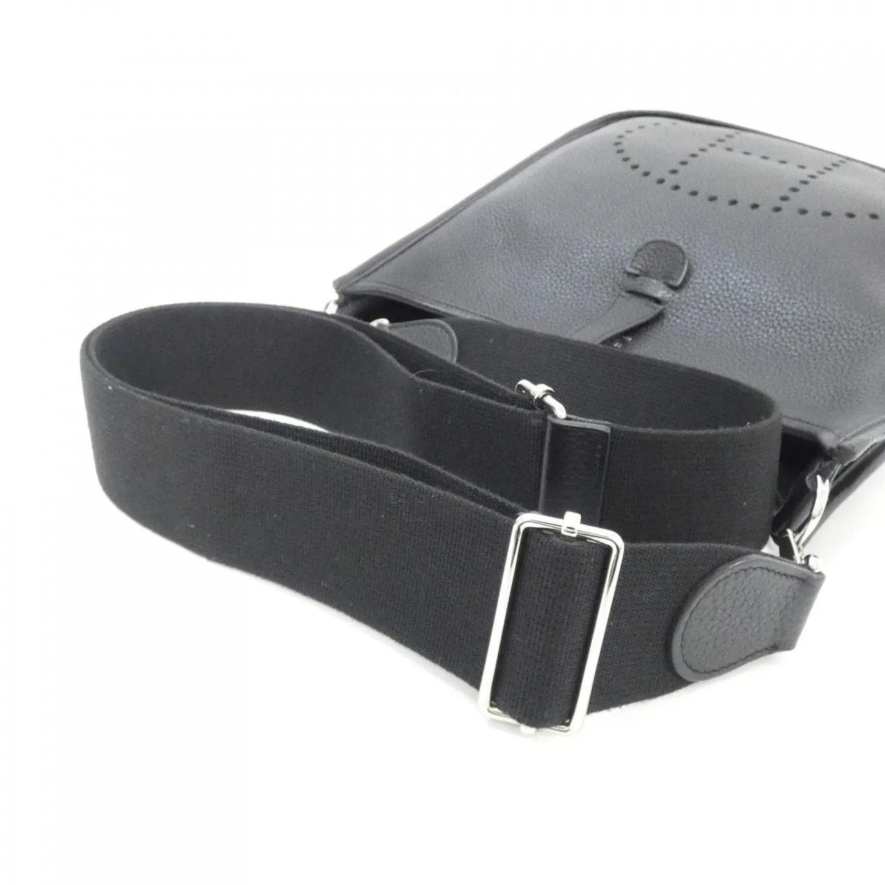 HERMES Evelyne 056277CK Shoulder Clemence Black Clemence Leather Rank A - Thumbnail 5