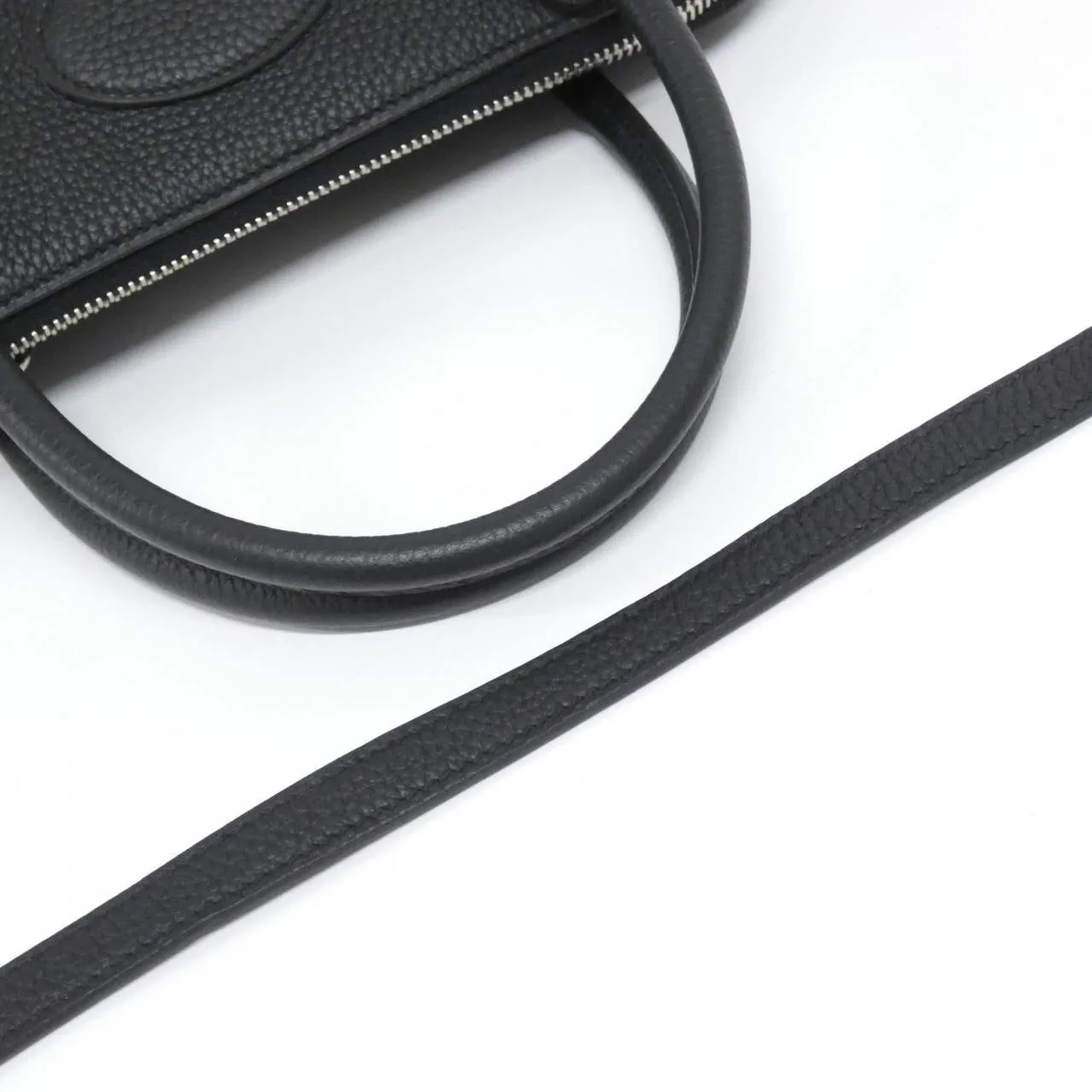 HERMES Bolide 073419CK Handbag Clemence Black Clemence Leather Rank A - Thumbnail 7