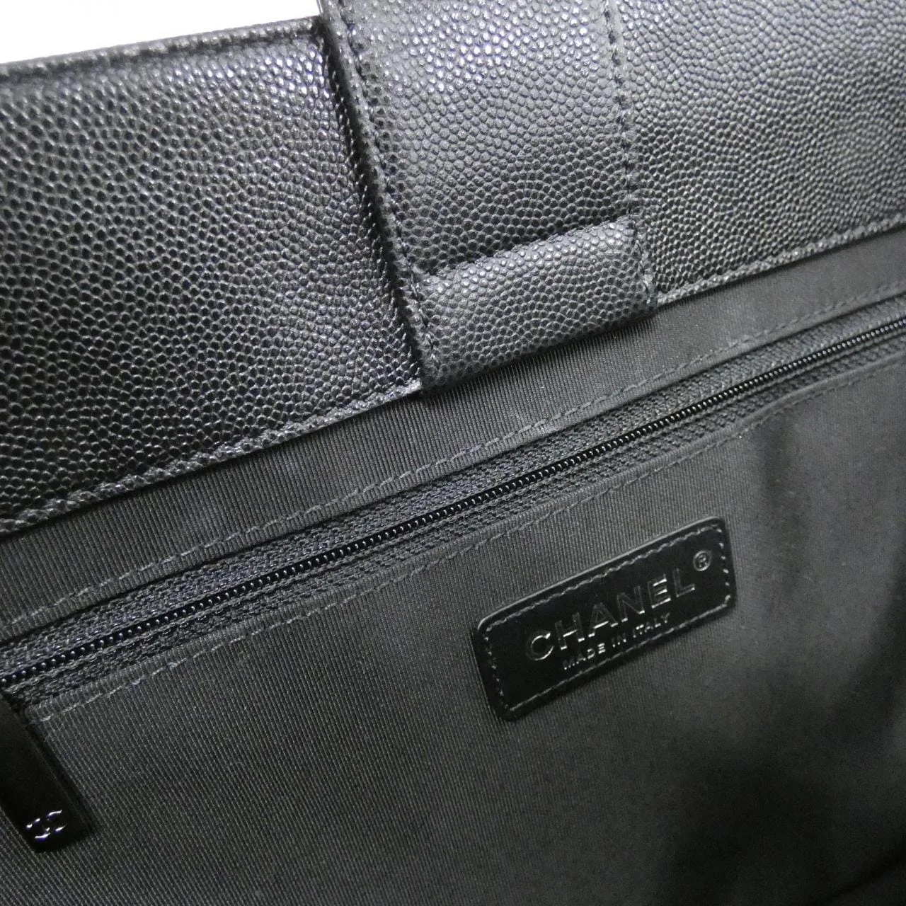 CHANEL AS2304 手提包 荔枝紋牛皮 黑色 荔枝紋牛皮 中古品A - 縮圖 9