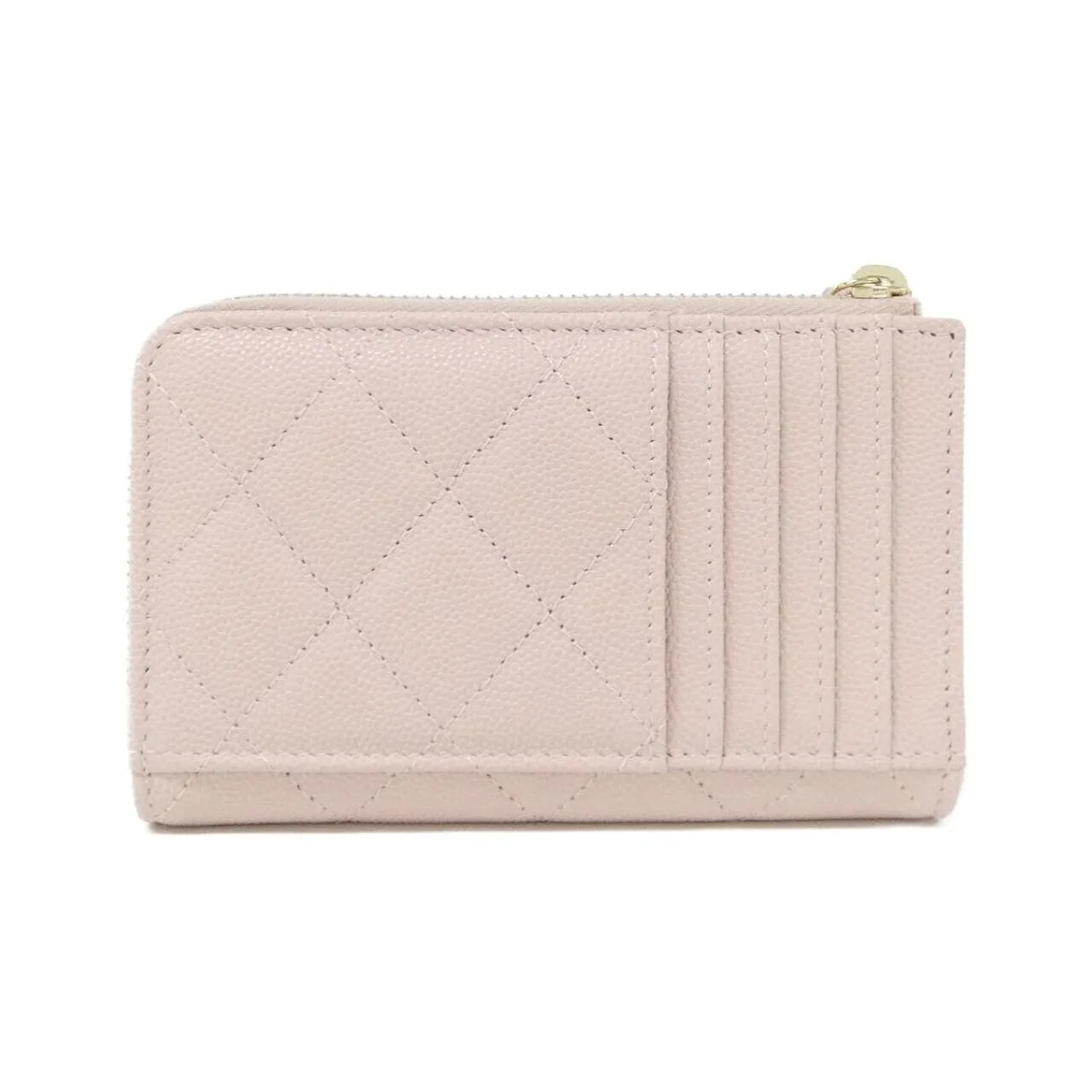 CHANEL AP4257 卡片套 荔枝紋牛皮 粉色 荔枝紋牛皮 中古品A - 縮圖 2