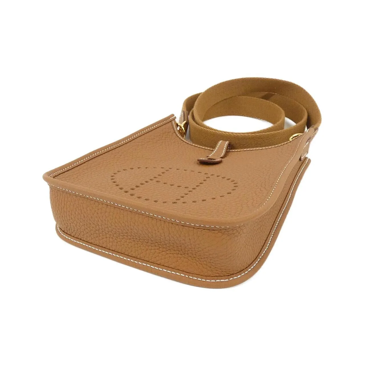 HERMES Evelyne 069426CC Shoulder Clemence 金色 Clemence 皮 未使用品 - 縮圖 3