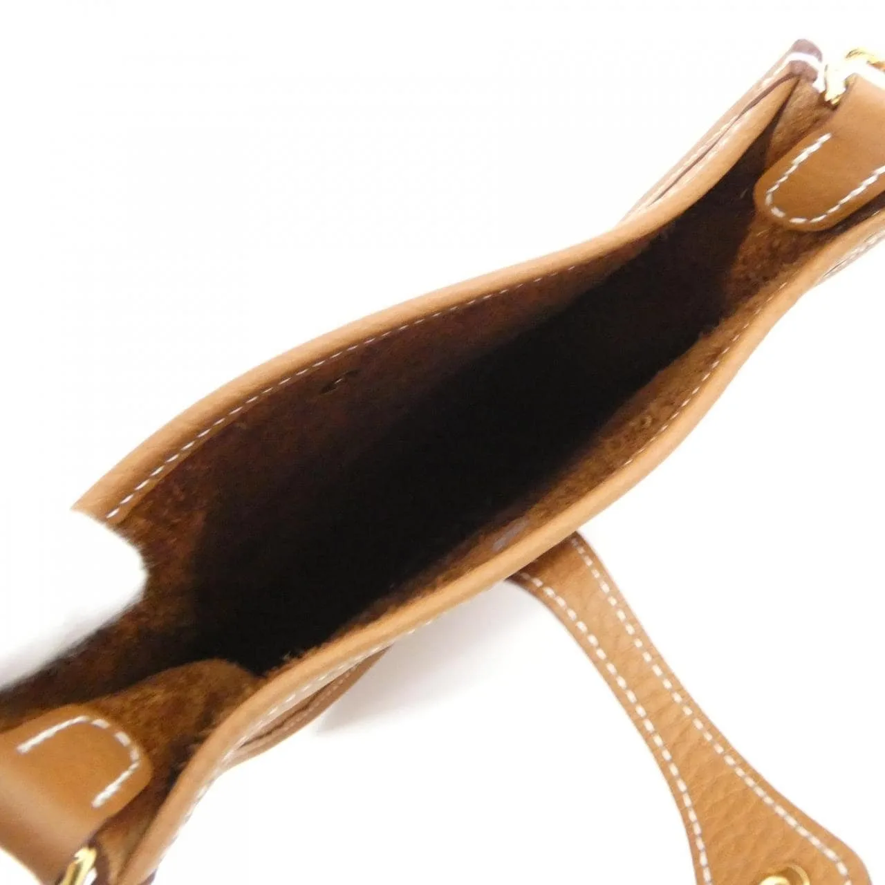 HERMES Evelyne 069426CC Shoulder Clemence 金色 Clemence 皮 未使用品 - 縮圖 5