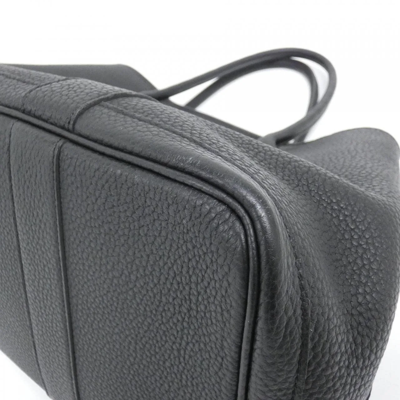 HERMES Garden Party 051559CK Tote 黑色 中古品A - 縮圖 2