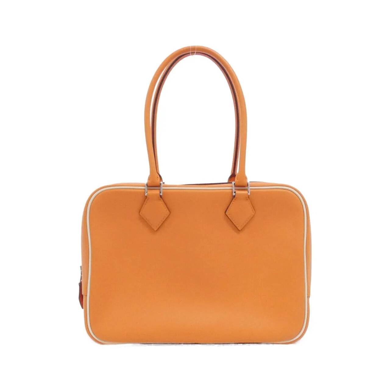 HERMES Plume 070525CK Handbag Swift Orange