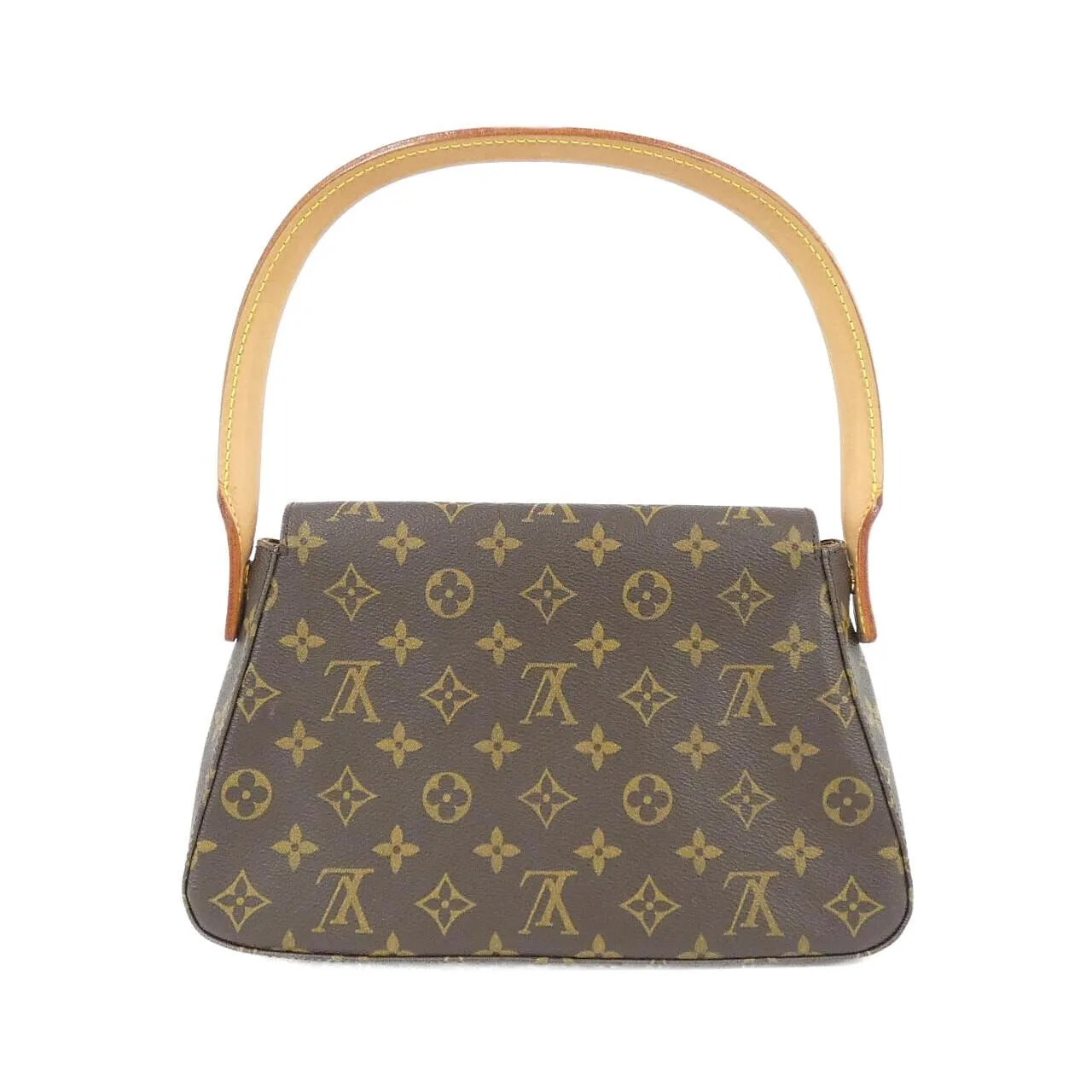 LOUIS VUITTON Looping M51147 Shoulder Monogram 黑色 Monogram 中古品A - 縮圖 2