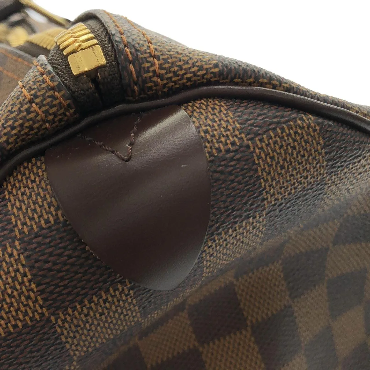 LOUIS VUITTON Keepall N41427 波士頓包 Damier 黑色 Damier 中古品A - 縮圖 5