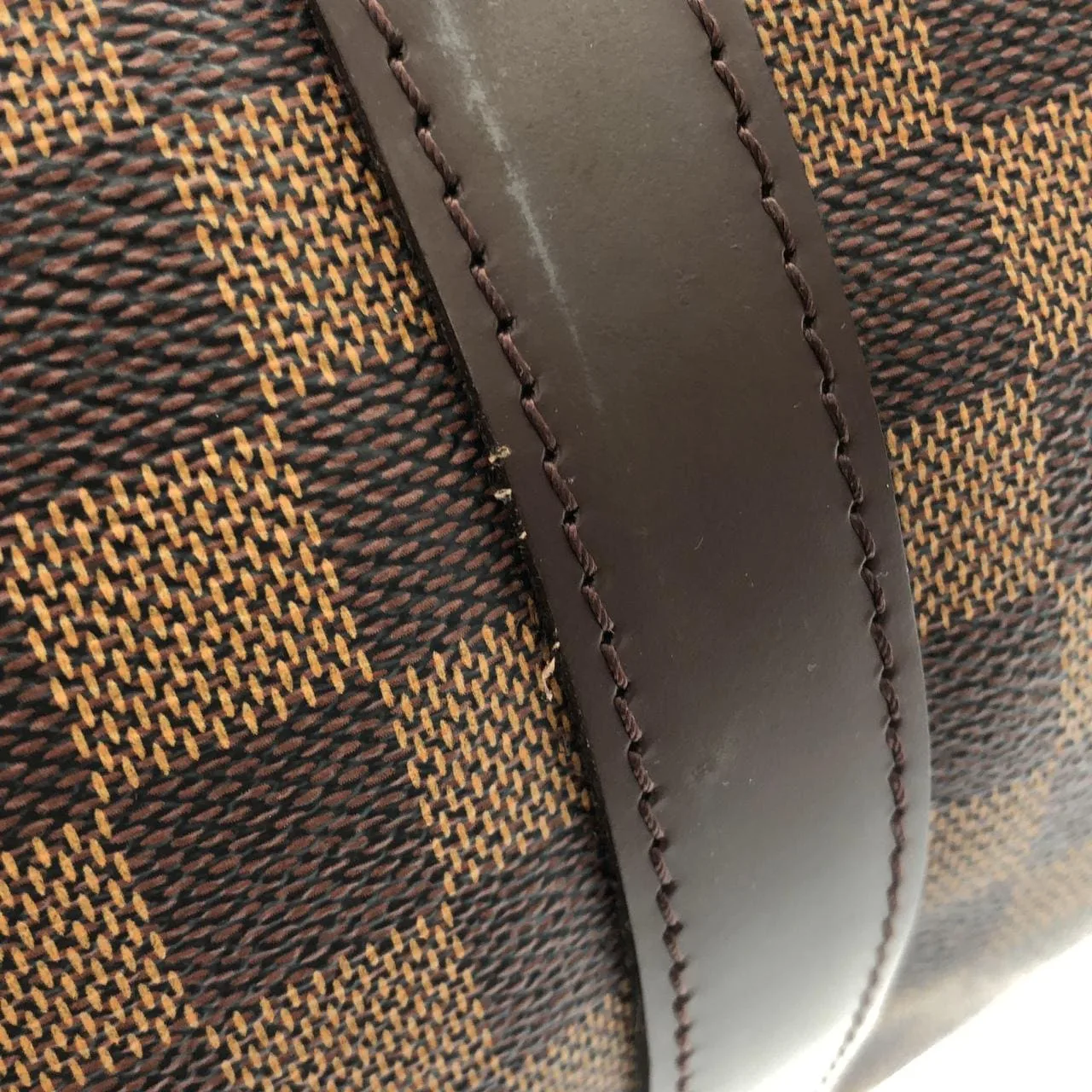 LOUIS VUITTON Keepall N41427 波士頓包 Damier 黑色 Damier 中古品A - 縮圖 7