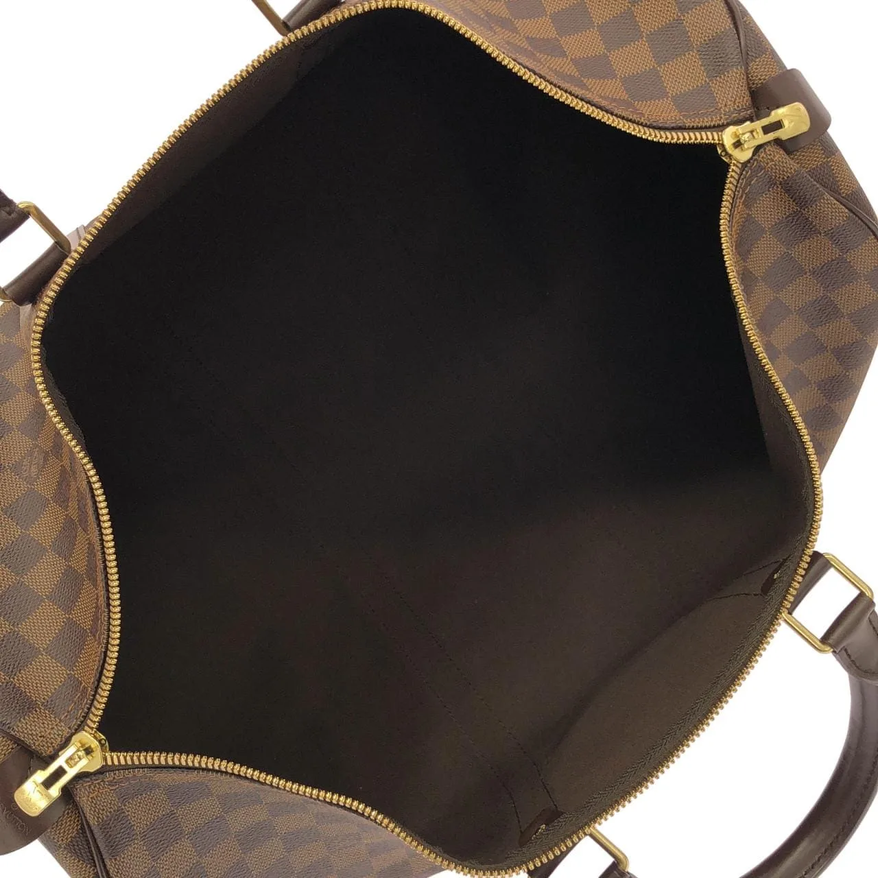 LOUIS VUITTON Keepall N41427 波士頓包 Damier 黑色 Damier 中古品A - 縮圖 9