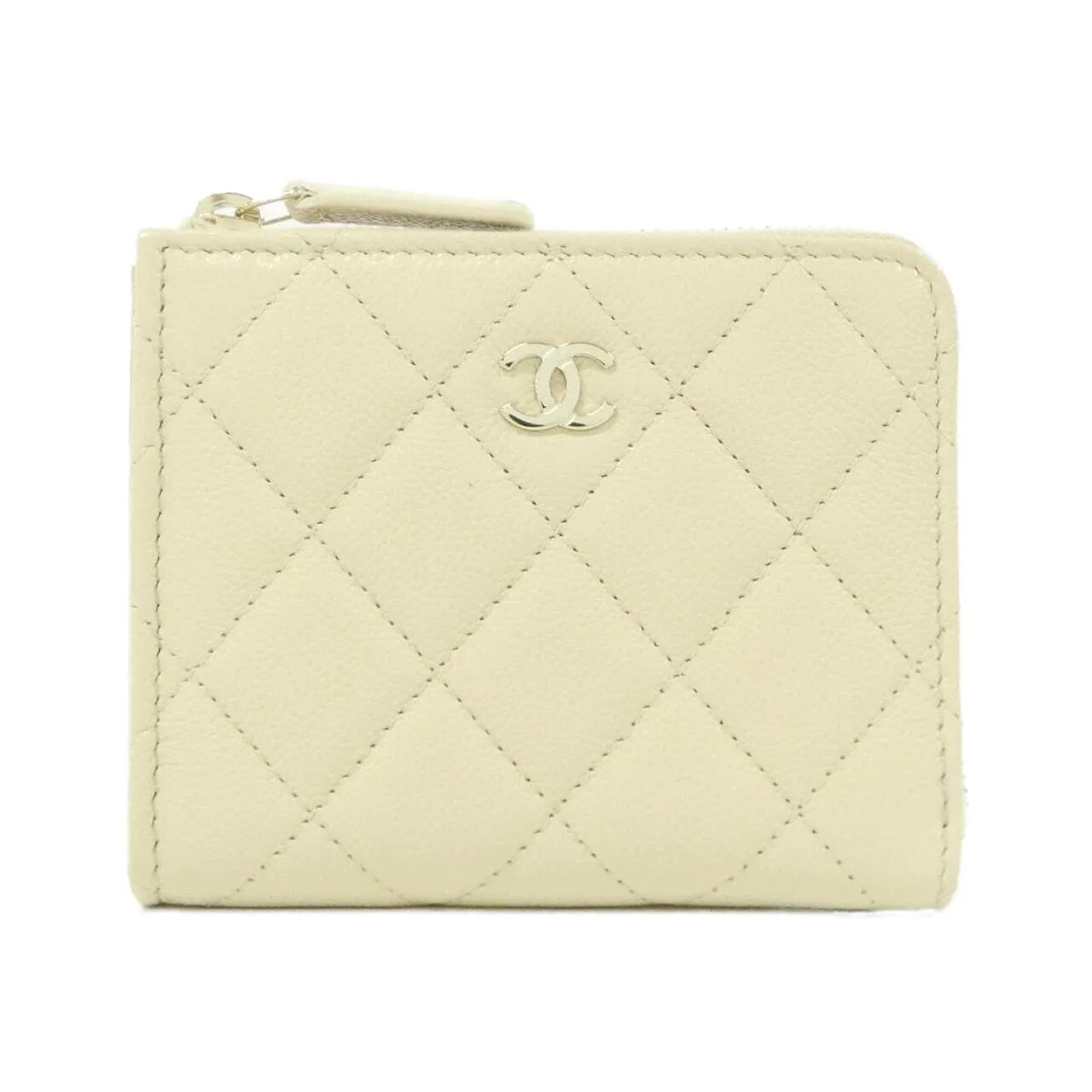 CHANEL Timeless Classic AP3999 Wallet Grained Calfskin Beige