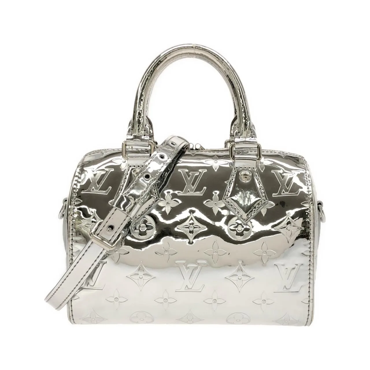 LOUIS VUITTON Speedy M11987 波士頓包 Monogram Silver