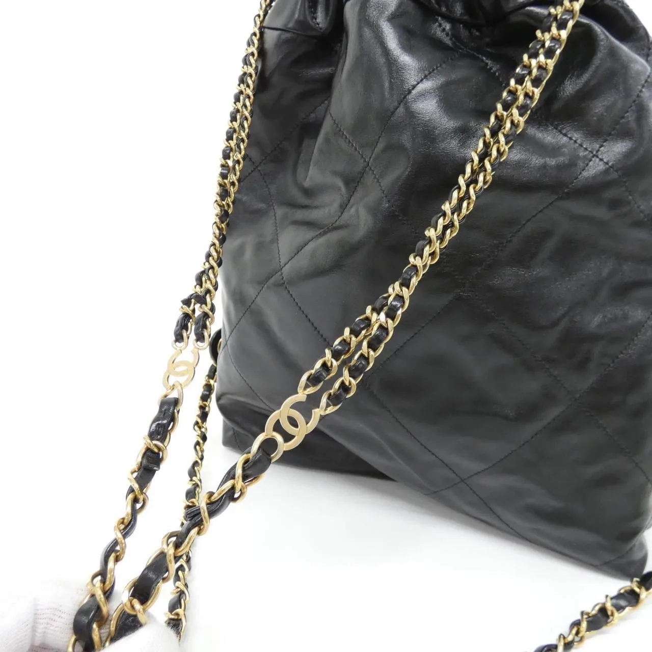 CHANEL Chanel 22 AS3859 Backpack 黑色 中古品A - 縮圖 8