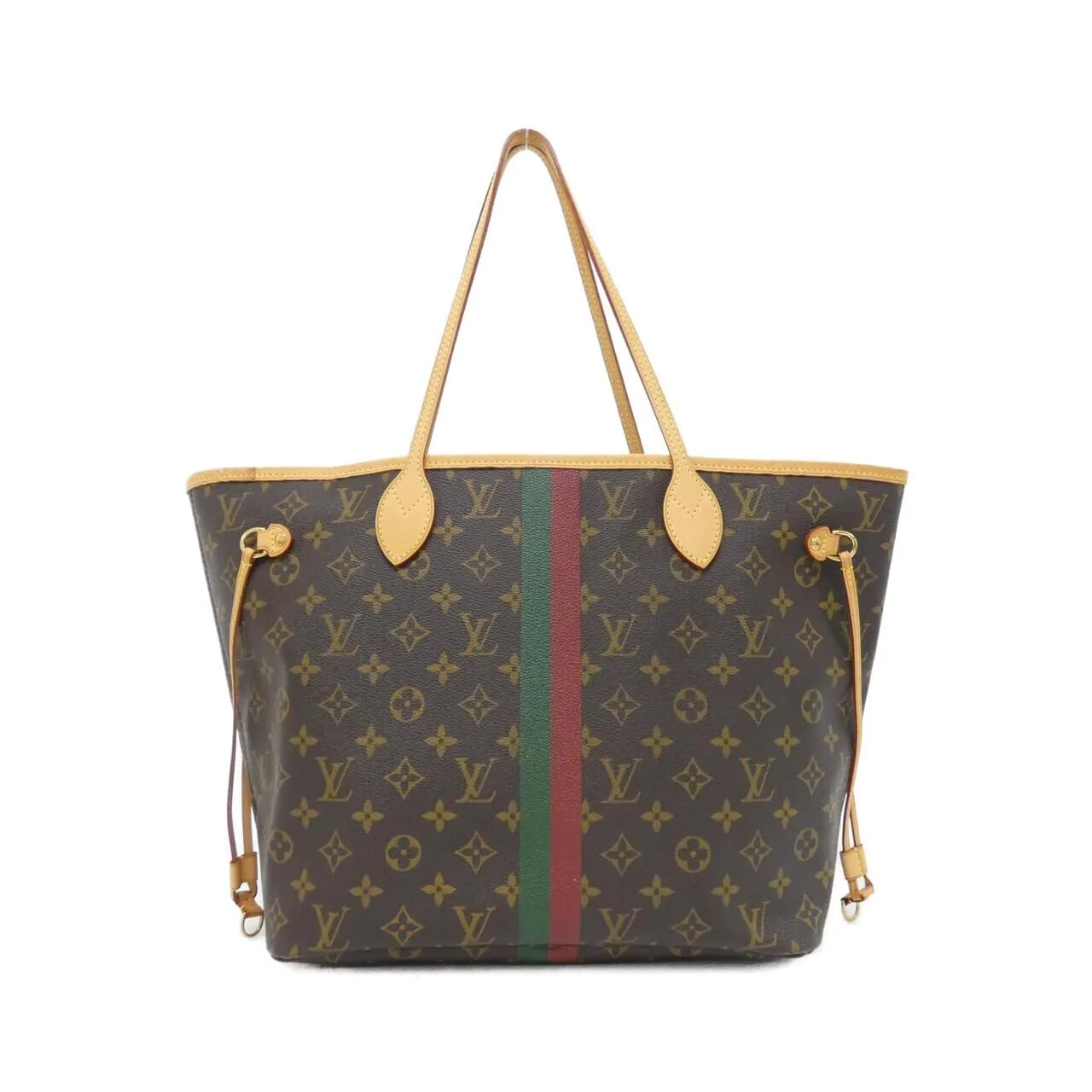 LOUIS VUITTON Neverfull P00227 Tote Monogram Black Monogram Rank A - Thumbnail 2