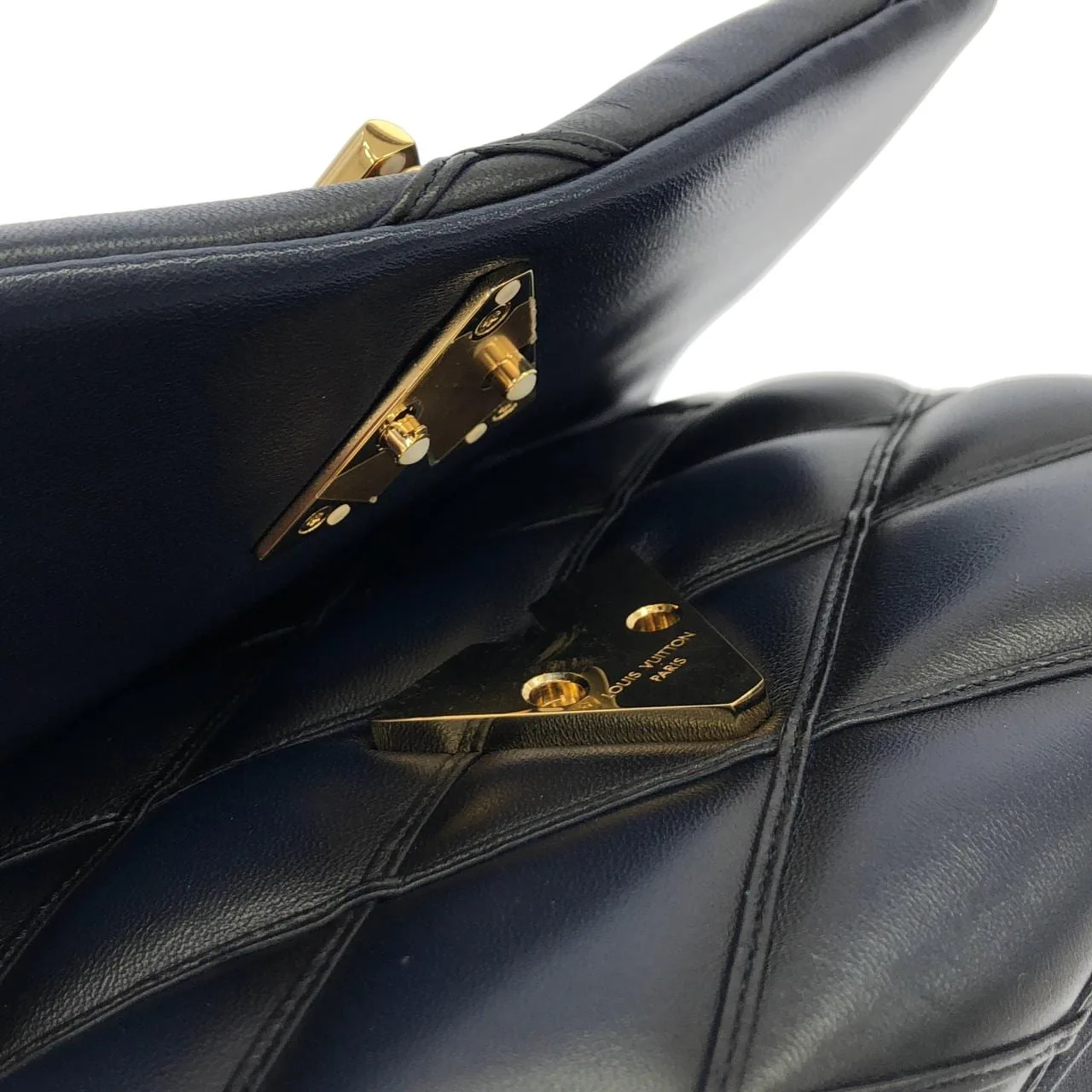 LOUIS VUITTON GO-14 M23682 Shoulder Lambskin Blue Lambskin Rank A - Thumbnail 4
