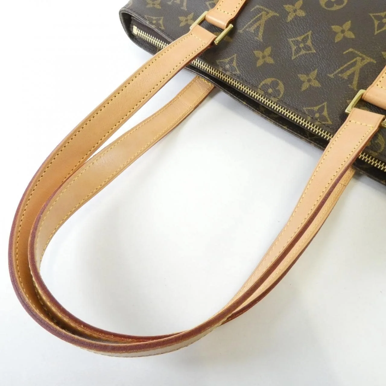 LOUIS VUITTON Caba Piano M51148 Handbag Monogram 黑色 Monogram 中古品A - 縮圖 5