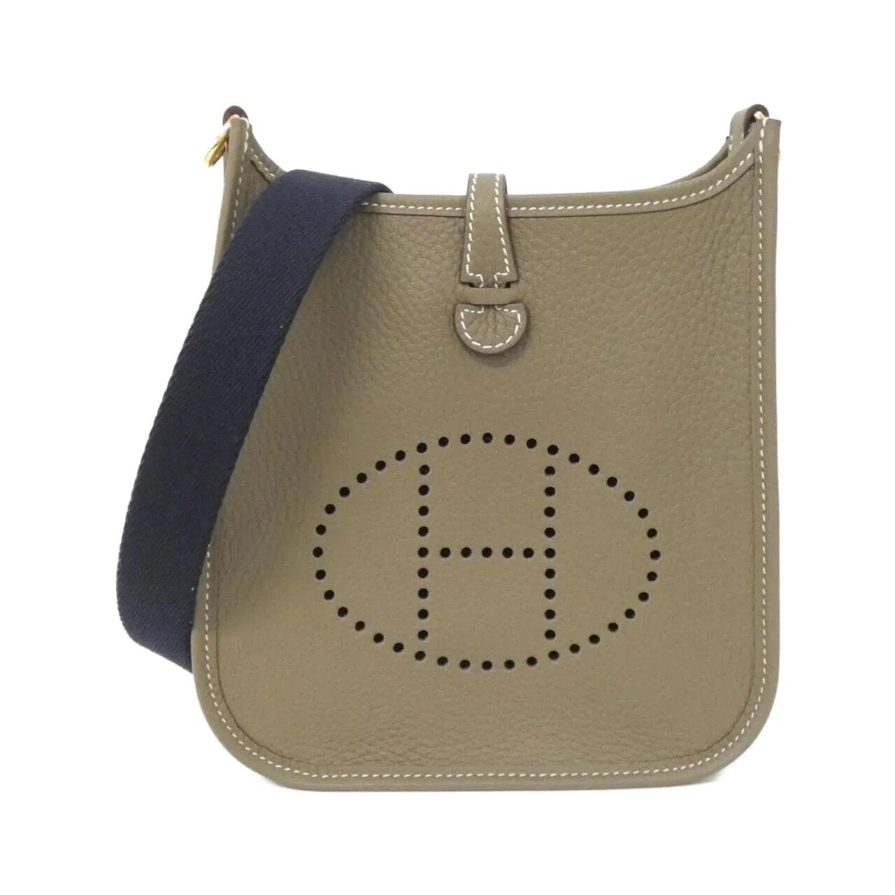 HERMES Evelyne 085945CC 肩背包 Clemence Etoupe