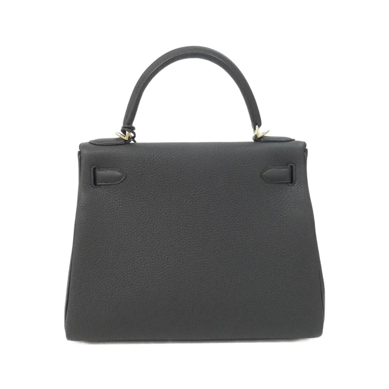 HERMES Kelly 084393CP Handbag Togo Black Togo Leather Unused - Thumbnail 2