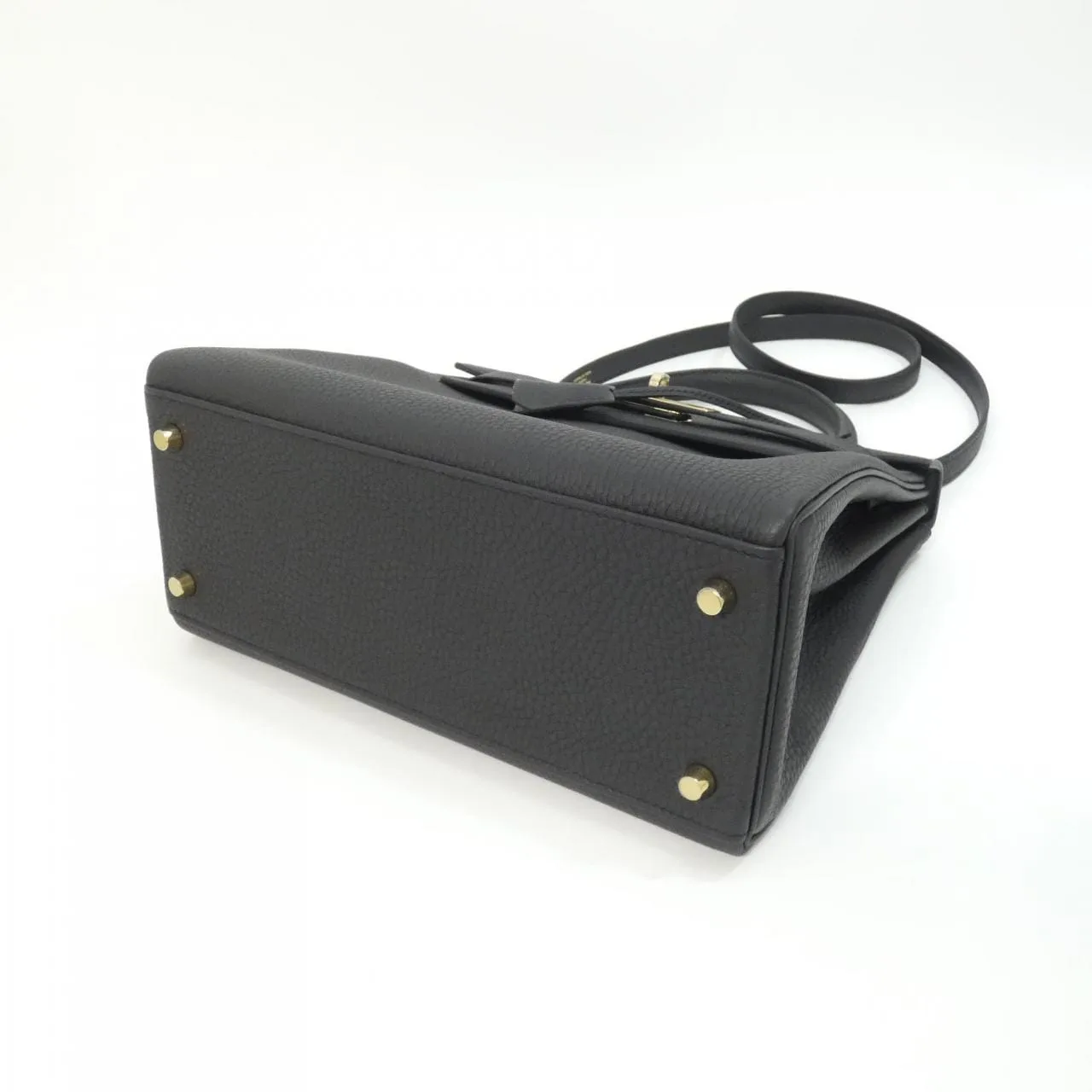 HERMES Kelly 084393CP Handbag Togo Black Togo Leather Unused - Thumbnail 3
