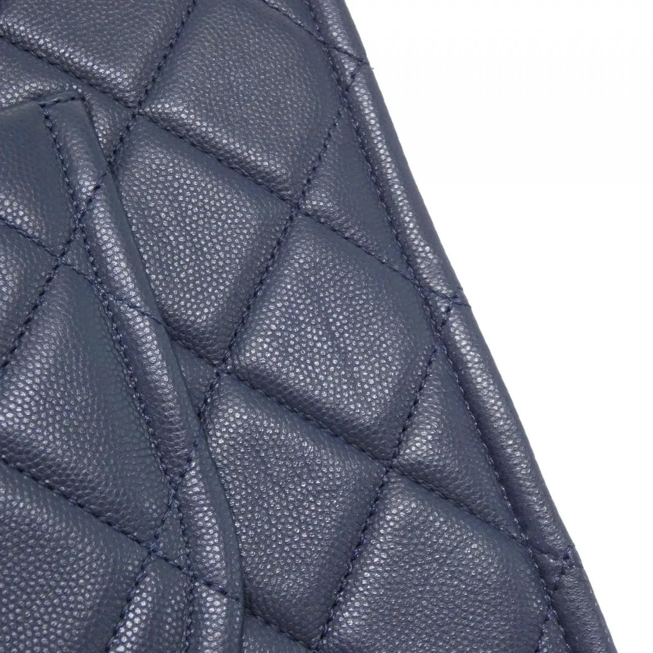 CHANEL AS2360 手提包 荔枝紋牛皮 深藍色 荔枝紋牛皮 中古品A - 縮圖 5