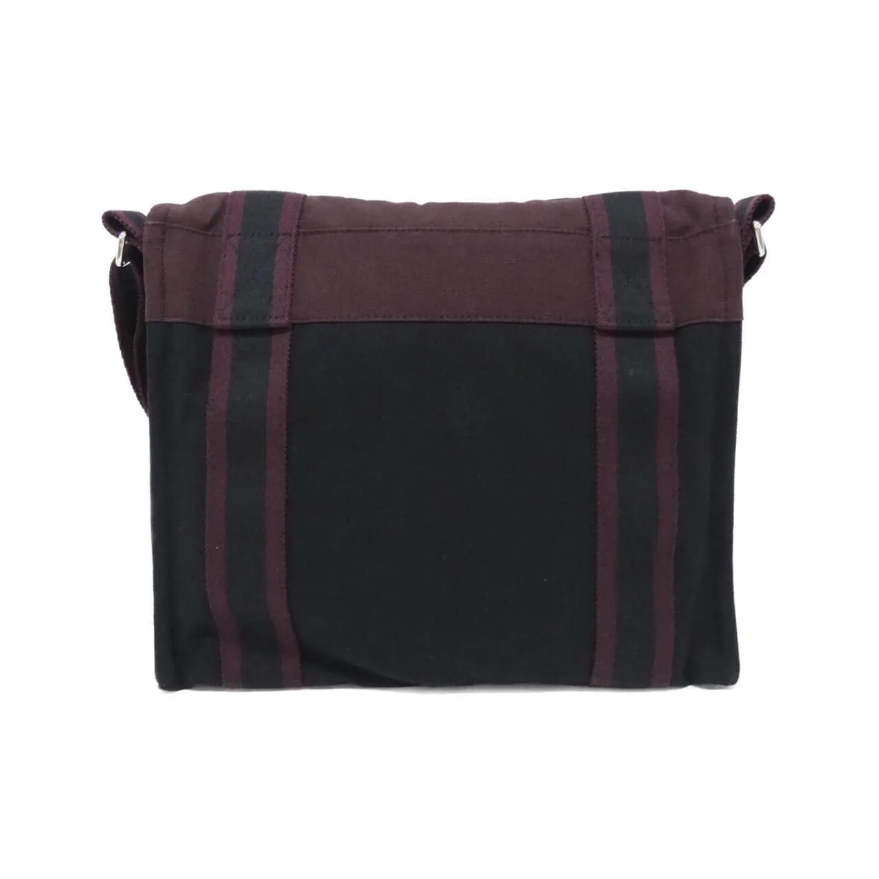 HERMES 101199M Shoulder Canvas Black Canvas Rank A - Thumbnail 2