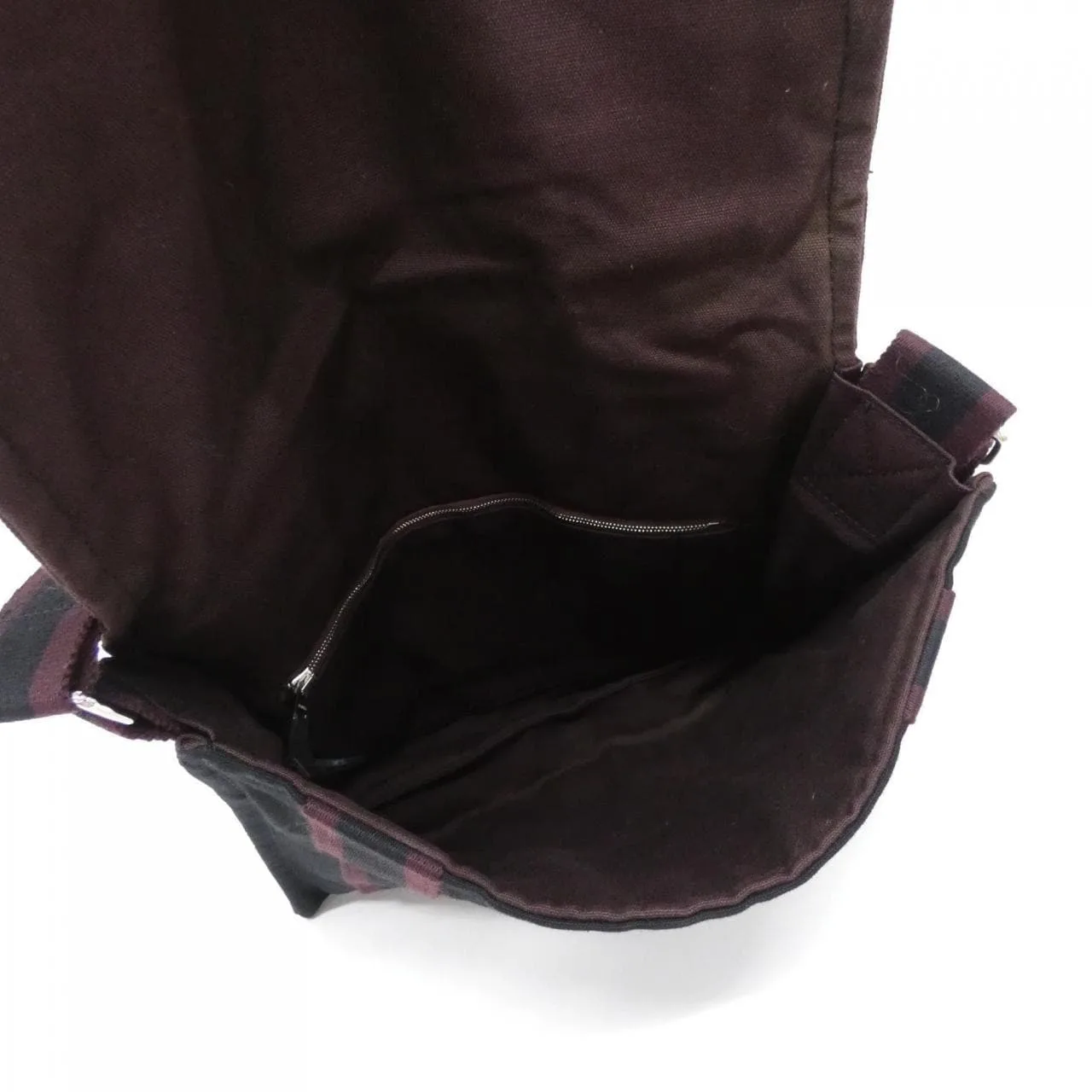 HERMES 101199M Shoulder Canvas Black Canvas Rank A - Thumbnail 6