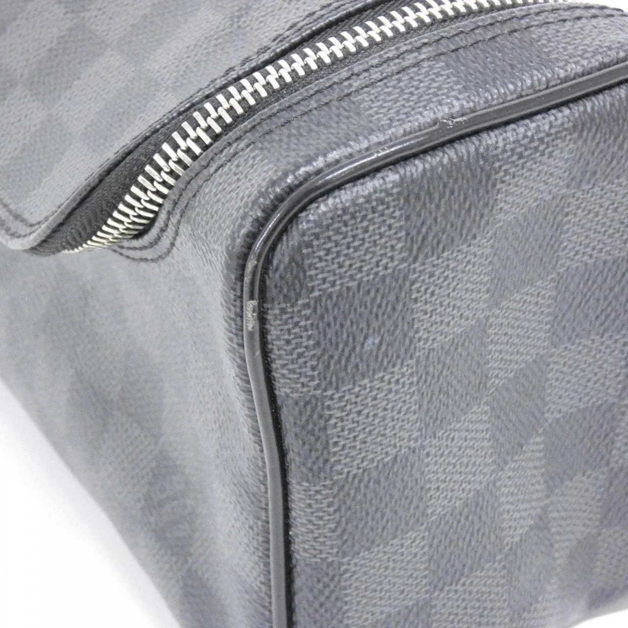 LOUIS VUITTON N47625 小袋 Damier 黑色 Damier 中古品A - 縮圖 4