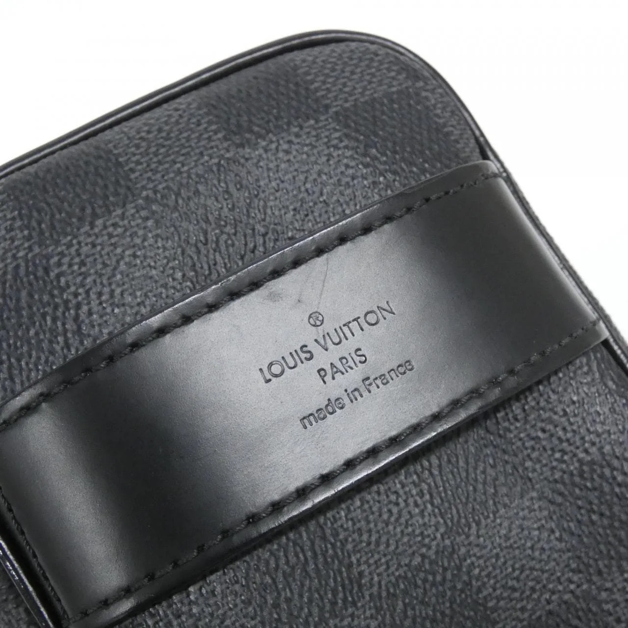 LOUIS VUITTON N47625 小袋 Damier 黑色 Damier 中古品A - 縮圖 6