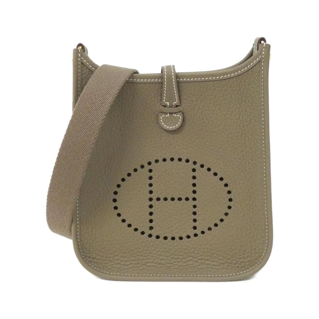 HERMES Evelyne 069426CC Shoulder Clemence Etoupe