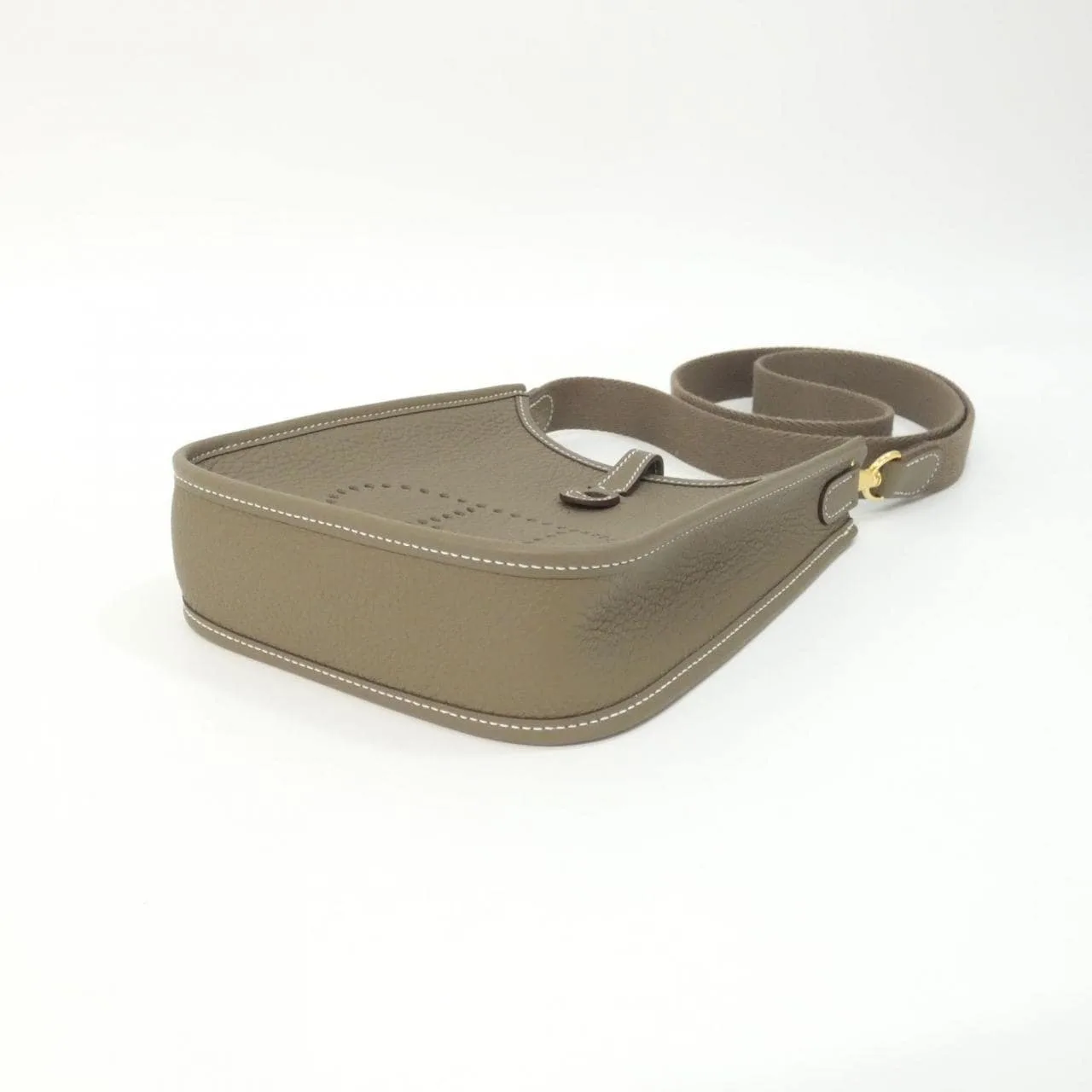 HERMES Evelyne 069426CC Shoulder Clemence Etoupe Clemence 皮 未使用品 - 縮圖 3