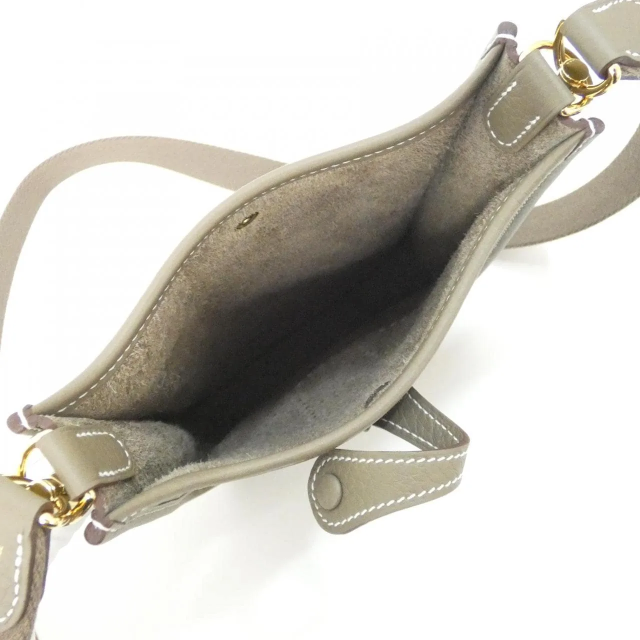 HERMES Evelyne 069426CC Shoulder Clemence Etoupe Clemence 皮 未使用品 - 縮圖 5
