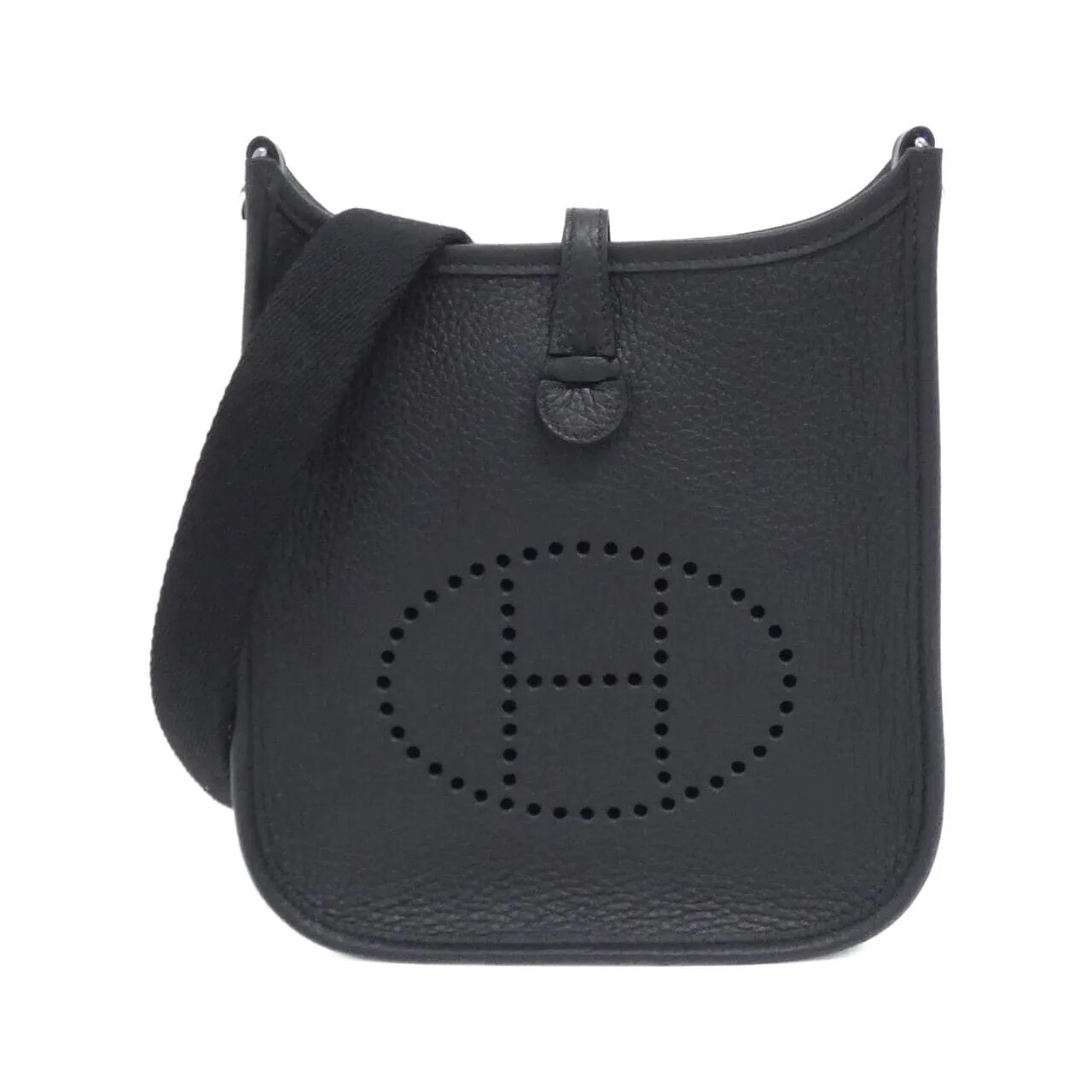 HERMES Evelyne 069426CK Shoulder Clemence Black