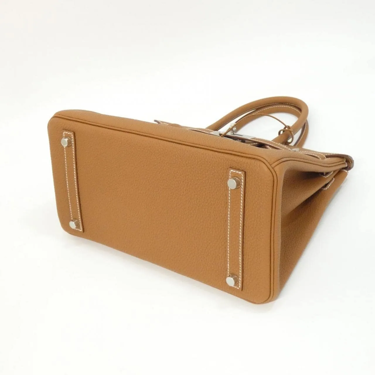 HERMES Birkin 030520CK Handbag Togo Gold Togo Leather Unused - Thumbnail 3